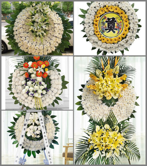 河南南阳邓州市白牛镇郭庄村花圈速递
